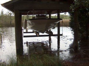 Flooded Boat Dock